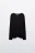 Лонгслив с сетчатой баской - цвет черный - 1