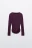Лонгслив облегающий с декоративной сборкой - цвет фиолетовый - 7