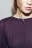 Блузка в рубчик с воланами - цвет фиолетовый - 6