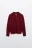 Джемпер вязаный с застежкой на груди - цвет бордовый - 1