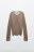 Джемпер вискозный с имитацией второго слоя - цвет бежевый - 1