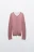 Джемпер вискозный с имитацией второго слоя - цвет розовый - 8