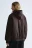 Куртка-бомбер oversize с капюшоном - цвет коричневый - 4