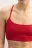 Бюстгальтер-топ спортивный в рубчик - цвет красный - 6
