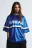 Футболка oversize с принтом - цвет синий - 3