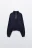 Свитшот с воротником на молнии - цвет синий - 1