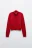 Джемпер вязаный с вортником-стойкой - цвет красный - 7