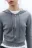 Худи-зипка вязаная с капюшоном - цвет серый - 5