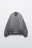 Куртка-бомбер свободная с трикотажным воротником - цвет серый - 9