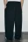 Брюки wide leg со средней посадкой на резинке - цвет черный - 4