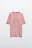 Футболка хлопковая с принтом - цвет розовый - 1