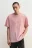 Футболка хлопковая с принтом - цвет розовый - 4