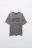 Футболка хлопковая с вареным эффектом - цвет серый - 1
