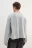 Лонгслив базовый удлиненный из хлопка - цвет серый - 4