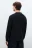 Лонгслив хенли трикотажный на пуговицах - цвет черный - 3