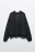Худи-зипка из футера с вареным эффектом - цвет черный - 9