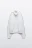 Джемпер с молнией на груди - цвет белый - 9