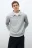 Худи из футера с воротником - цвет серый - 1