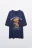 Футболка хлопковая домашняя с принтом - цвет синий - 8
