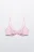 Бюстгальтер-бра с кружевом - цвет розовый - 1