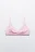 Бюстгальтер-бра с кружевом - цвет розовый - 1