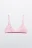 Бюстгальтер-бралетт кружевной - цвет розовый - 2