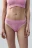 Трусы-слипы ажурные с кружевом - цвет розовый - 2