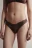 Трусы-стринги с кружевом и средней посадкой - цвет коричневый - 2
