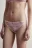 Трусы-бразильяна кружевные со средней посадкой - цвет розовый - 2