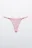 Трусы-стринги кружевные со средней посадкой - цвет розовый - 1