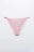Трусы-танга кружевные со средней посадкой - цвет розовый - 1
