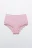 Трусы-шортики с кружевом и средней посадкой - цвет розовый - 1