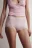Трусы-шортики с кружевом и средней посадкой - цвет розовый - 3