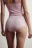Трусы-шортики с кружевом и средней посадкой - цвет розовый - 4