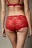 Трусы-шортики кружевные со средней посадкой - цвет красный - 3
