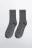 Носки в рубчик с люрексом - цвет серый - 1