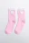 Носки высокие с махровым сердечком - цвет розовый - 1