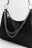 Сумка-тоут с цепочкой - цвет черный - 5