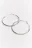 Серьги-кольца серебристые - цвет серый - 3