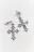 Серьги в виде крестов - цвет серый - 2