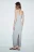 Платье макси облегающее с вырезом бандо - цвет серый - 4