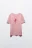 Футболка хлопковая с принтом - цвет розовый - 1