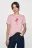 Футболка хлопковая с принтом - цвет розовый - 3