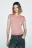 Футболка-топ облегающая из тенсела - цвет розовый - 2