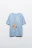 Футболка хлопковая с принтом - цвет голубой - 8