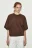 Футболка хлопковая с вареным эффектом - цвет коричневый - 2