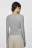 Лонгслив облегающий из лиоцелла - цвет серый - 3