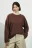 Лонгслив хлопковый базовый - цвет коричневый - 2