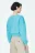 Свитшот укороченный с поясом - цвет голубой - 4