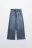 Джинсы wide leg со средней посадкой и поясом - цвет голубой - 7